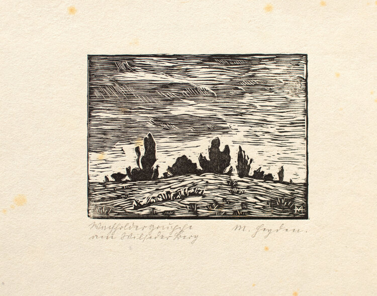 M. Heyden - Wacholdergruppe am Wilseder Berg - 1920er...