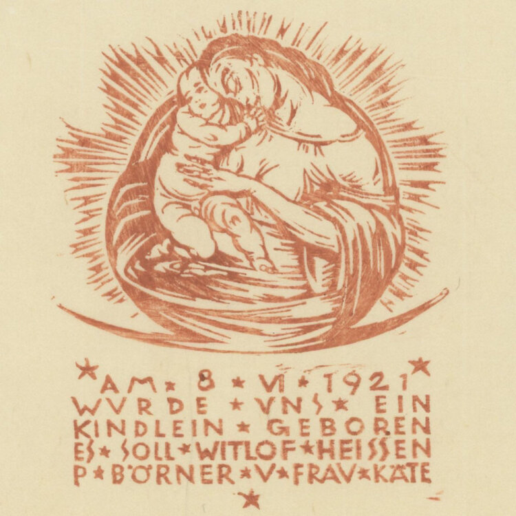 Emil Paul Börner - Verkündung Geburt - 1921 -...