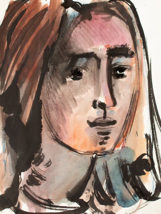 Rolf Walter - Frauenporträt - 2001 - Aquarell