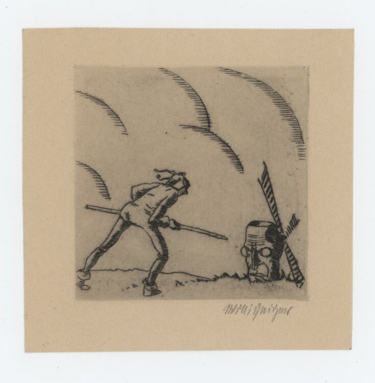 Willi Geiger - ohne Titel - undatiert - Radierung