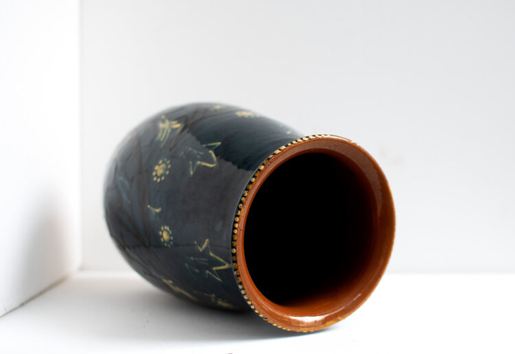 Unbekannt - Vase - 1920er Jahre - handbemalte Keramik