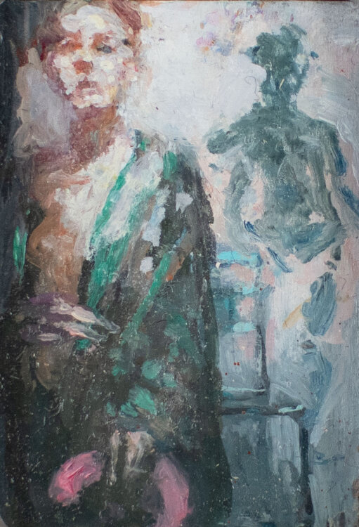 Andreas Wachter - Atelier - 2026 - Ölmalerei in Streichholzschachtel