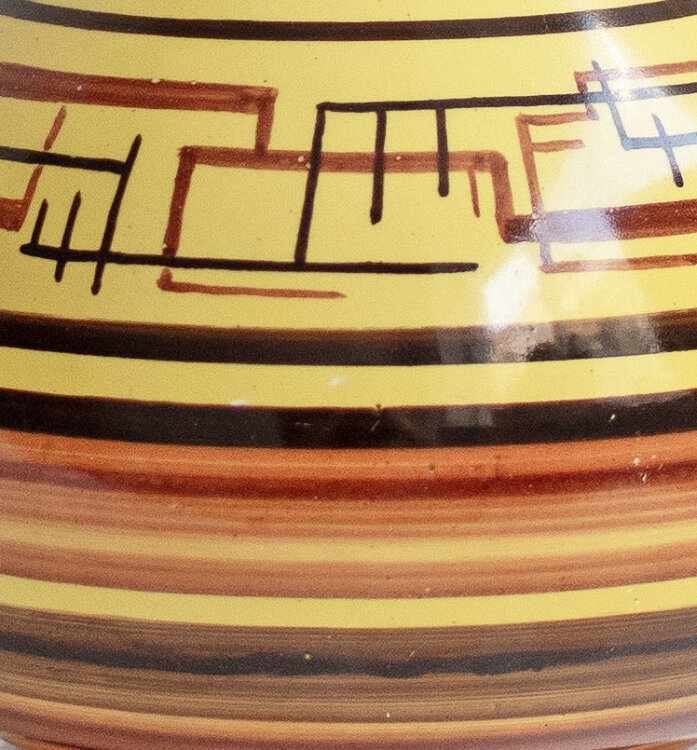 Max Rösler Porzellan - u. Feinsteingut AG, Abt. Rodach - Vase - Um 1930 - Keramik, handbemalt