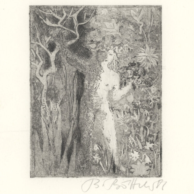 Brigida Böttcher - Frauenakt in der Natur - 1986 -...