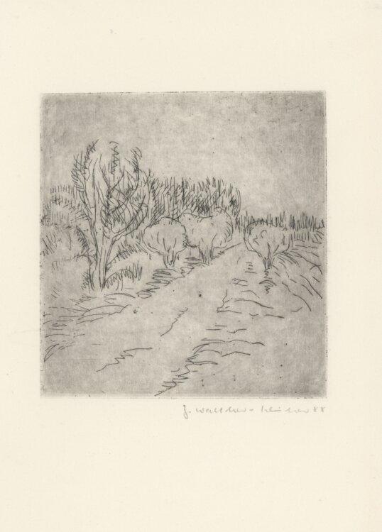 Jutta Walther-Schönherr - Feldweg - 1985(?) -...