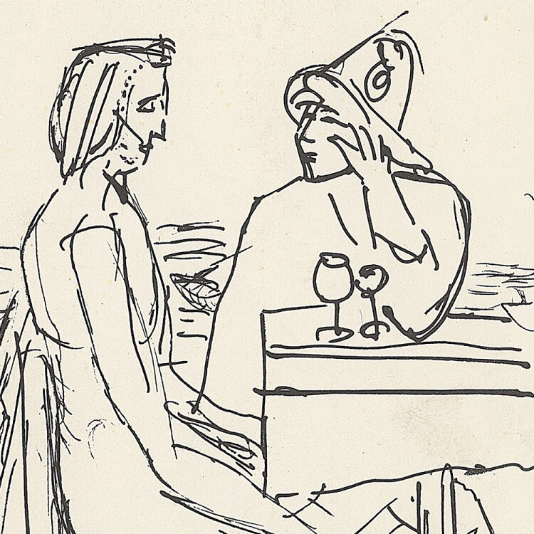 Dieter Goltzsche - Fischer und Frau - 1985/1963 -...