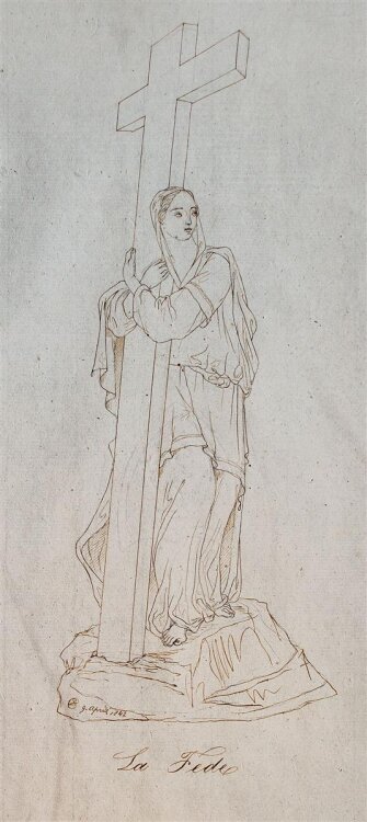 unbekannt - La Fede - 1842 - Tusche