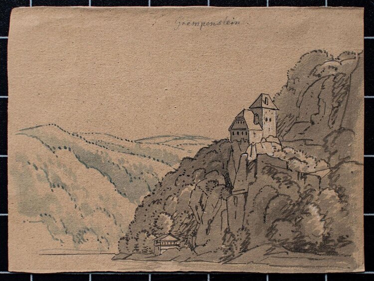 Unbekannt - Burg Krempelstein, Österreich - Tuschezeichnung - o. J.