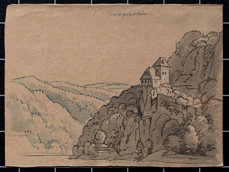 Unbekannt - Burg Krempelstein, Österreich - Tuschezeichnung - o. J.