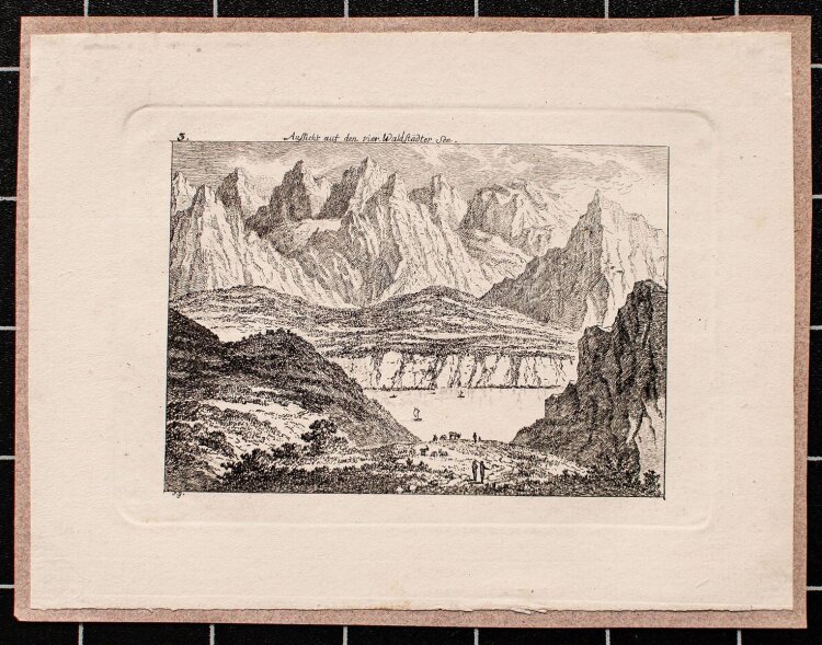 Salomon Gessner - Waldstättersee - Radierung - o. J.