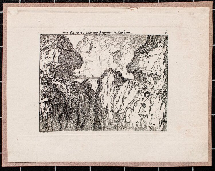 Salomon Gessner - Viamala - Radierung - o. J.