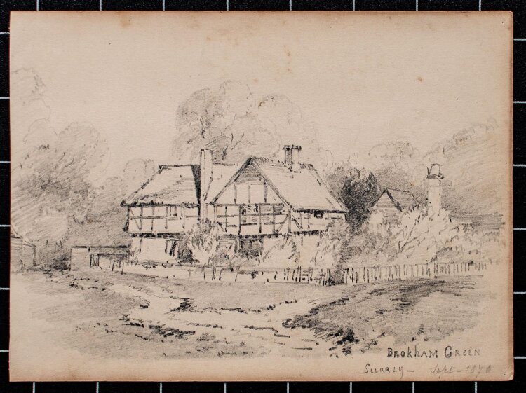 Unbekannt - Brokham Green, Surrey (England) - Bleistift - 1870