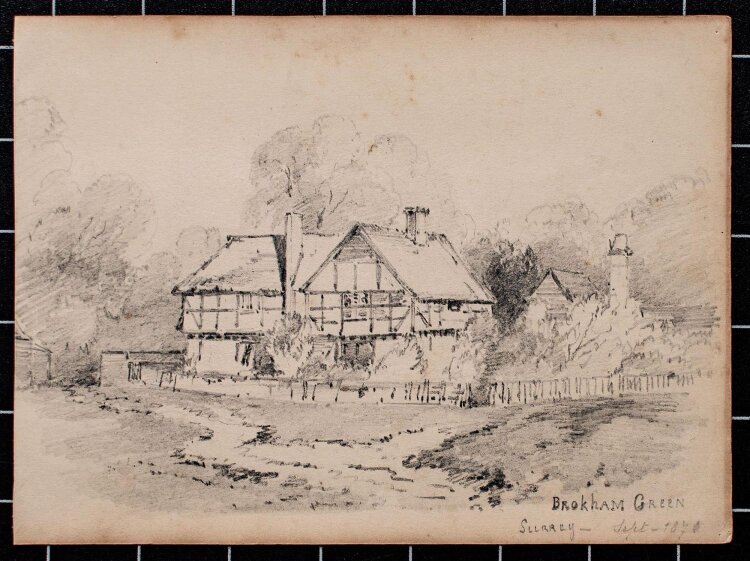 Unbekannt - Brokham Green, Surrey (England) - Bleistift - 1870