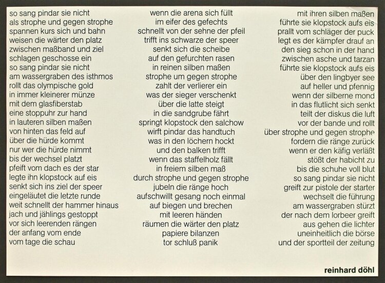 Ulrich Zeh - Zehnkampf - 1986 - Farbradierung