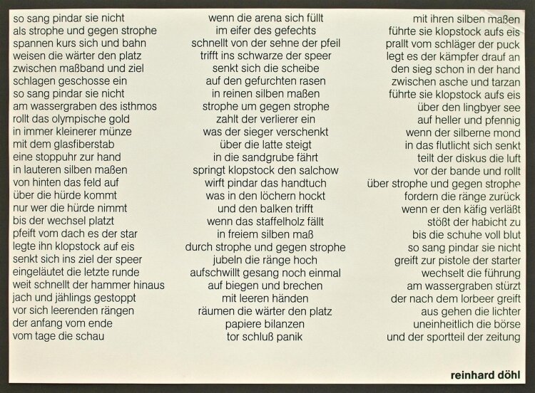 Ulrich Zeh - Zehnkampf - 1986 - Farbradierung
