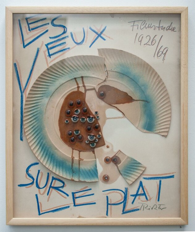 Hans Richter - Les Yeux Sur Le Plat - 1926/1969 - Collage