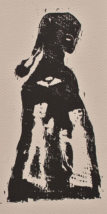Carsten Nicolai - Corpus - Holzschnitt - 1993