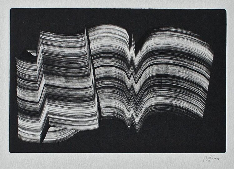 Madeleine Heublein - ohne Titel - 2014 - Monotypie