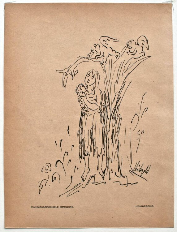 Stanislaus Stückgold - Erfüllung - 1917 - Lithografie