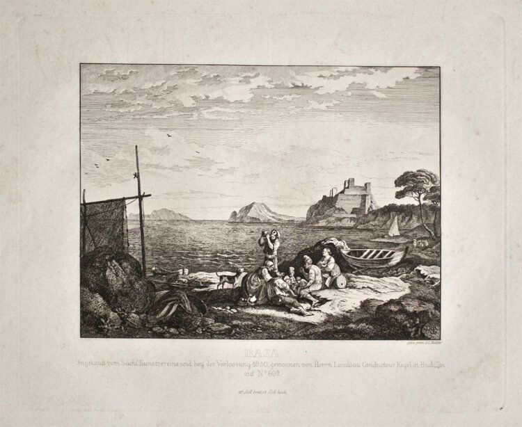 Adrian Ludwig Richter - Baja - Radierung - 1830
