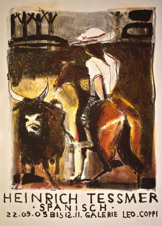 Heinrich Tessmer - Spanisch, Ausstellungsplakat Galerie...