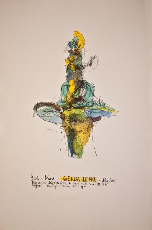 Unleserlich signiert - Landschaft - Aquarell - o. J.