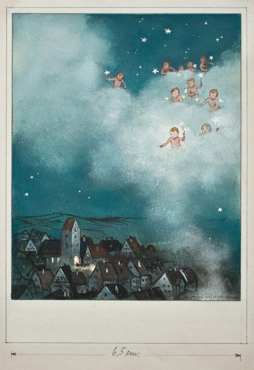 Karl r. G. Mühlmeister - Himmelwölkchen - o.J. - Gouache