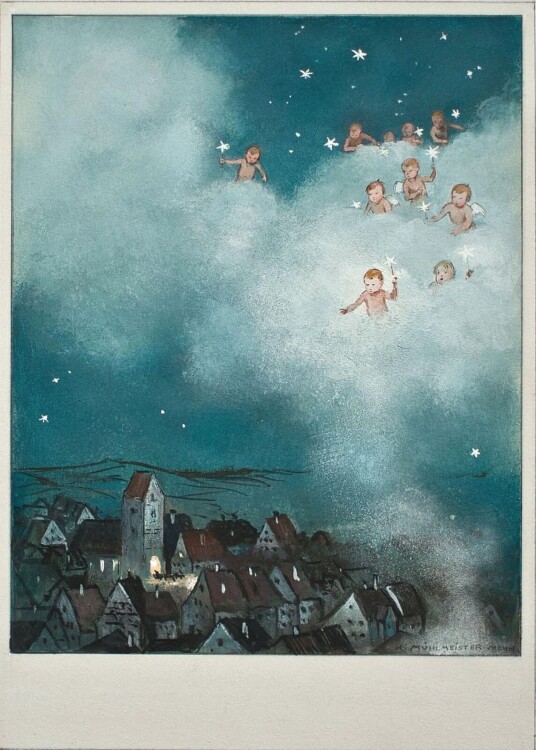 Karl r. G. Mühlmeister - Himmelwölkchen - o.J. - Gouache