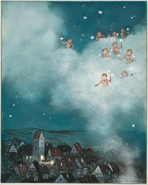 Karl r. G. Mühlmeister - Himmelwölkchen - o.J. - Gouache