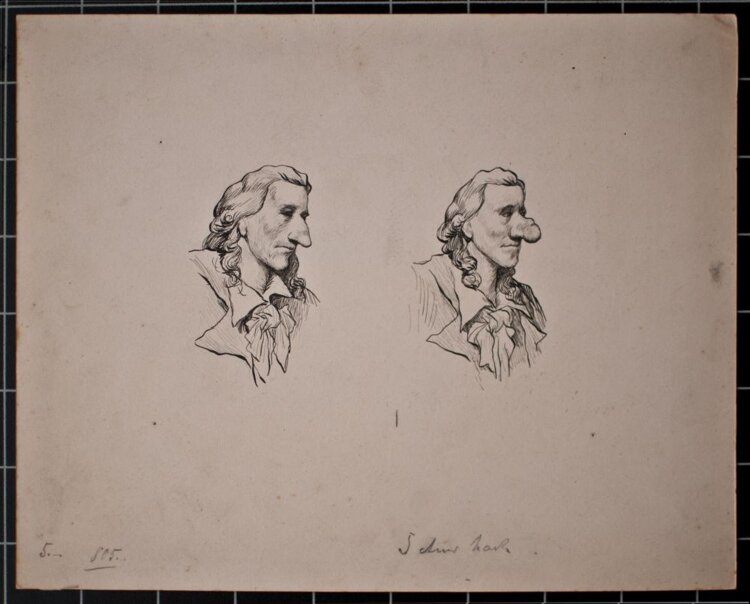 Fritz Steub - Malheur", Humoristische Darstellung - o.J. - Tusche"