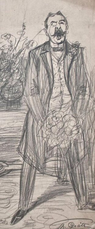 Theodor Grätz - Der Rosenkavalier - 1910 - Bleistift