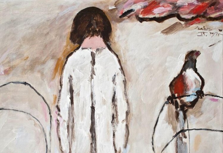 Hans Laabs - ohne Titel - 1978 - Acryl auf Leinwand