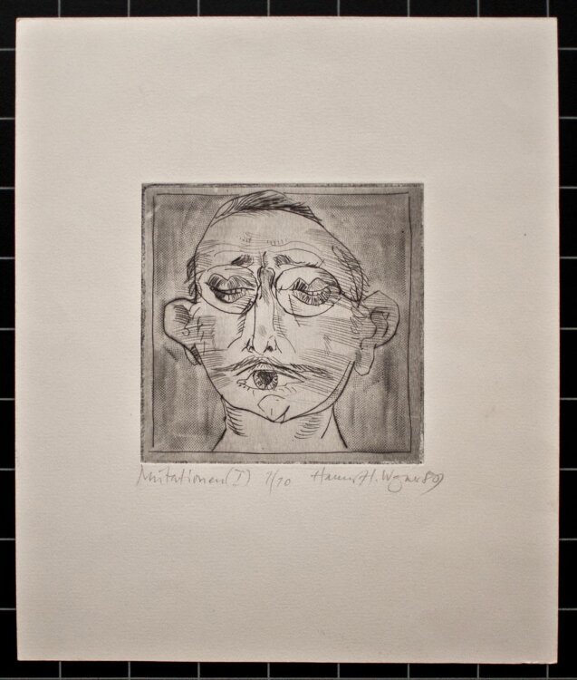 Hannes H. Wganer - Mutationen (I) - 1989 - Radierung