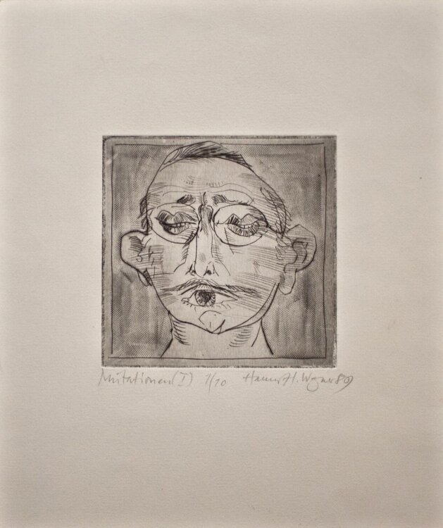Hannes H. Wganer - Mutationen (I) - 1989 - Radierung