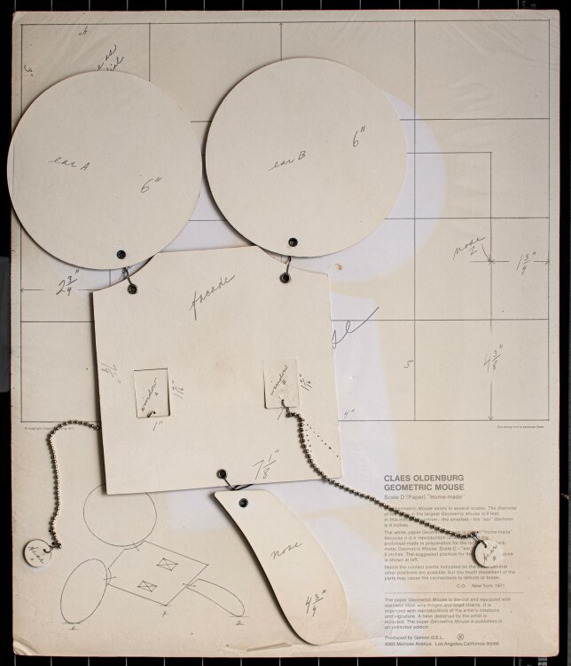 Claes Oldenburg - Geometric Mouse: Scale D (home-made) -...