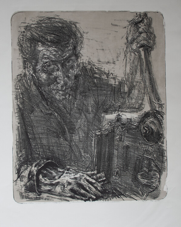 Bernhard Heisig - Bildnis Horst Arloth - undatiert - Lithografie