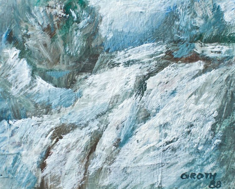 Bruno Groth - Abstrakte Komposition - 1988 - Öl auf...