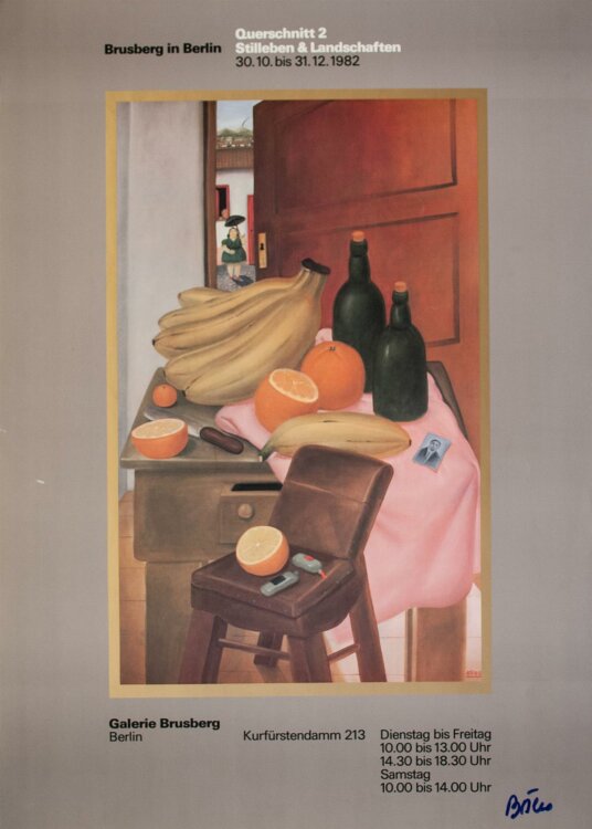 Fernando Botero - Querschnitt 2, Ausstellungsplakat -...