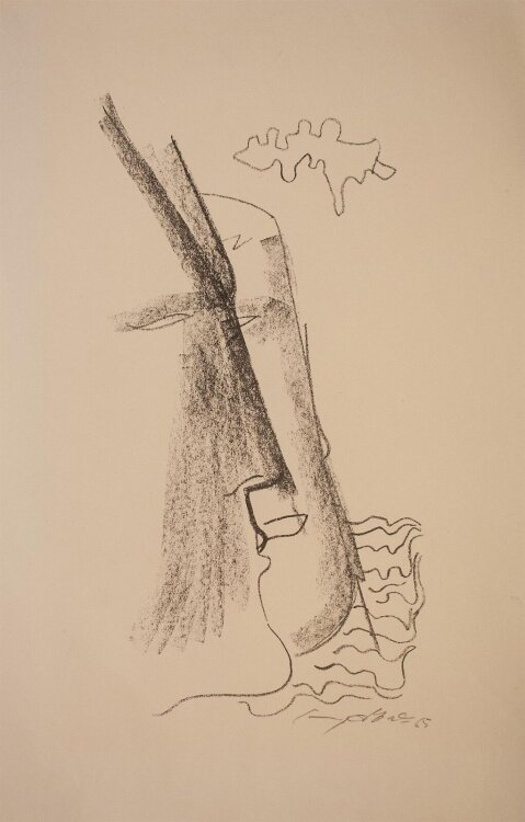 Günter Horlbeck - Gesichter - 1965 - Lithografie