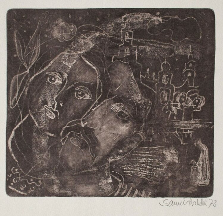 Sami Haqqi - o. T. - Radierung - 1973