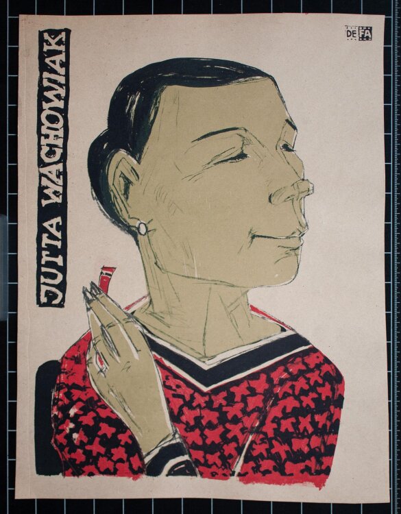 Andreas Brexendorff - Porträt Jutta Wachowiak - o.J. - Lithografie