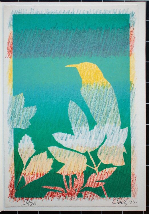 Enrique Castro - Christmas Bird - 1973 - Lithografie