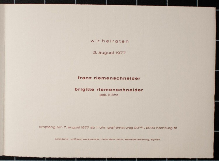 Wolfgang Werkmeister - Hinter dem Deich - 1977 - Radierung