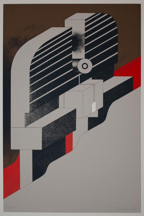 Georg Bernhard - ohne Titel - 1973 - Siebdruck