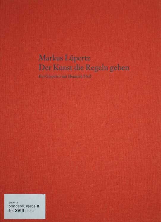 Markus Lüpertz - Der Kunst die Regeln geben - 2005 - aquarellierte Radierung