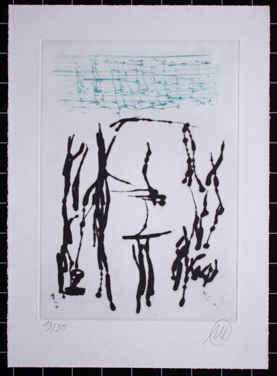 Markus Lüpertz - Der Kunst die Regeln geben - Farbradierung - 2005 - Ed. A 12/30
