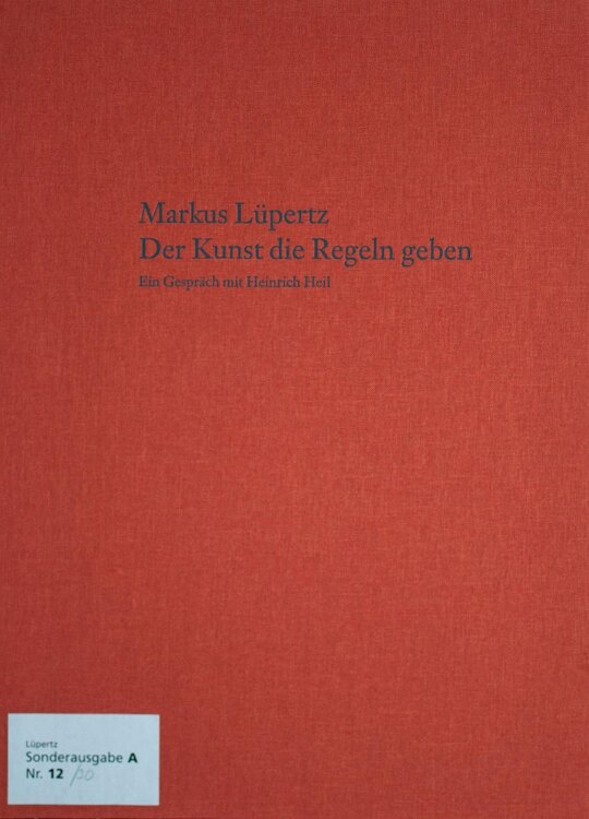 Markus Lüpertz - Der Kunst die Regeln geben - Farbradierung - 2005 - Ed. A 12/30