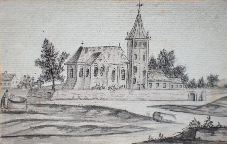 unbekannt - Kirchlein - o.J. - Tusche