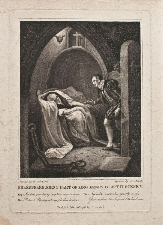 F. Massetti - König Heinrich/King Henry, Shakespeare - 1796 - Punktierstich