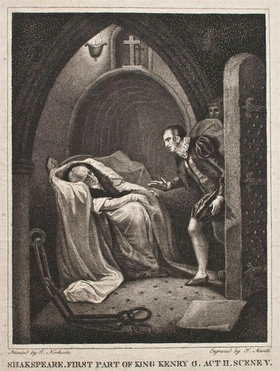 F. Massetti - König Heinrich/King Henry, Shakespeare - 1796 - Punktierstich